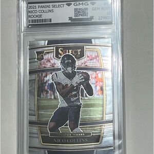 2021 Panini Select GMG 10 Nico Collins Graded Rookie Card Houston Texans 🔥🏈